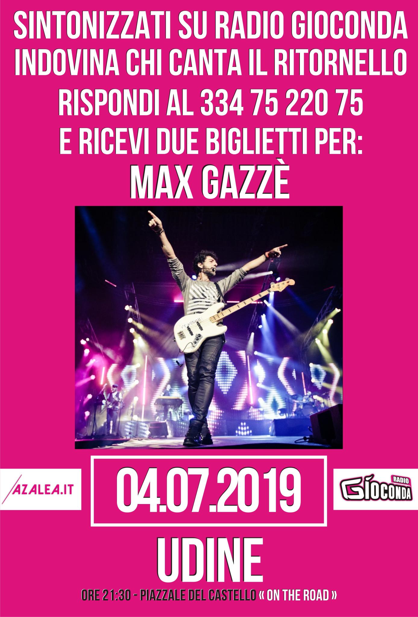 Indovina Indovinello Max Gazzè a Udine