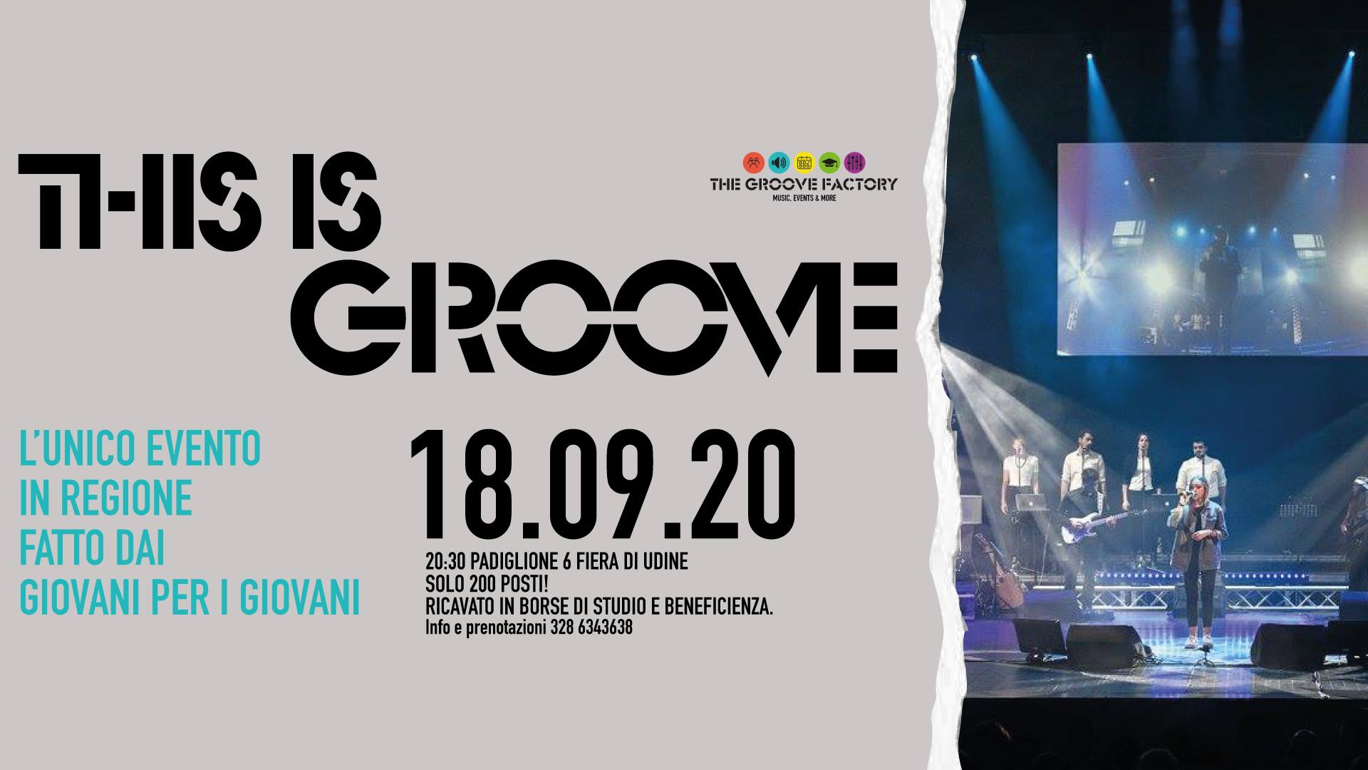 The Groove Factory - Music, Events & More il 18 settembre metterà in scena “This is Groove” al Padiglione 6 Fiera di Udine.