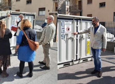 Raccolta differenziata ad hoc al polo per le vaccinazioni di Monfalcone 2021