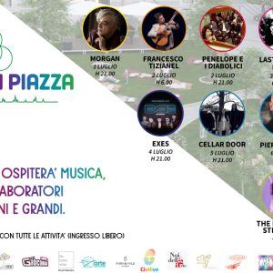 Da venerdì 1 fino a domenica 10 luglio in Piazza Foro Giulio Cesare, nella città Ducale, un manto erboso con alberi e siepi faranno da cornice a proposte culturali, intrattenimento, occasioni di incontro e momenti di svago all’aria aperta per la rassegna "Un prato in piazza". Dieci giorni di musica, danza, benessere, laboratori, attività per bambini e grandi ospiti. Si parte venerdì 1° luglio alle 19.30 con l’inaugurazione e a seguire lo spettacolo di danza moderna di Arteinventando. In serata, alle 21.00, il primo grande ospite di “Un prato in piazza”: Morgan, uno dei più poliedrici artisti italiani, in un concerto piano e voce.