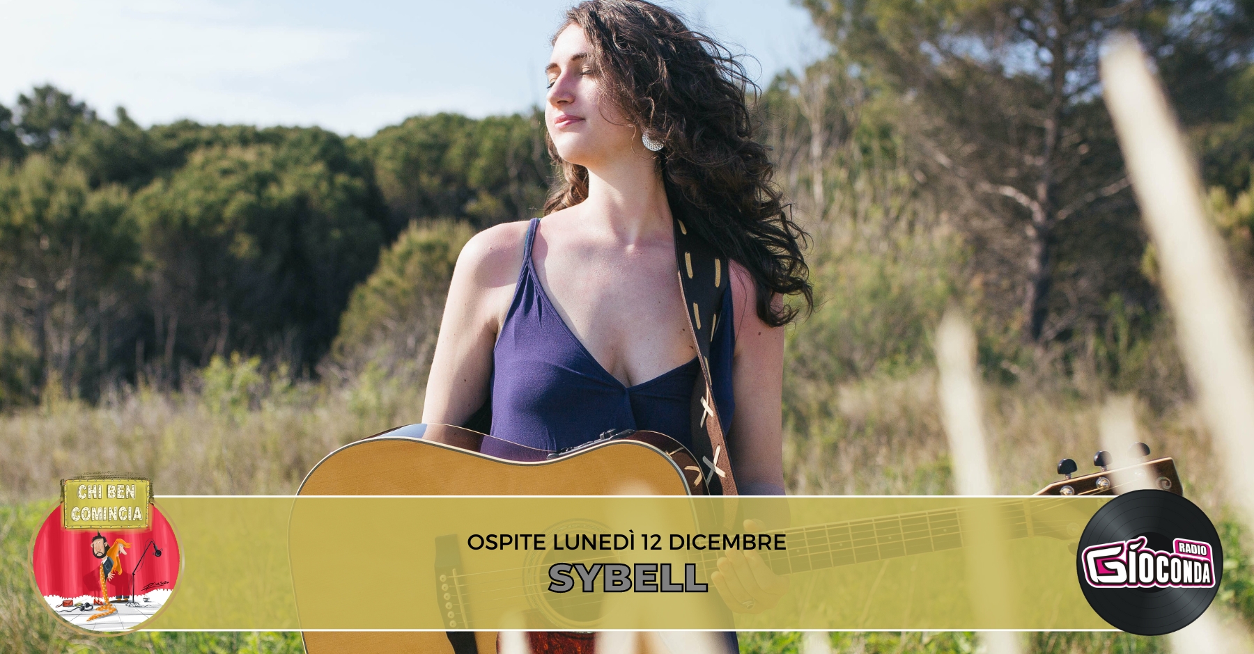 La musicista, autrice e poetessa Cristina Spadotto, in arte Sybell, è l'ospite della nuova puntata di "Chi ben comincia" in onda lunedì 12 dicembre dalle 18.00. Nelle sue produzioni musicali e poetiche tratta di tematiche legate alla spiritualità e alla crescita personale. Ha pubblicato tre EP (“Forbid”, “Discover Calypso” e “Il Canto Della Dea”) e due libri di poesie (“Il marinaio o altrimenti detto gioco al massacro” e “La pelle che navigo”) Sul web ha un blog sul suo sito sybell.it, dove pubblica pensieri e poesie. Sybell nelle sue performance dal vivo in veste di artista solista mescola musica, letture e parlato; fa inoltre parte delle band Uttern (pagan-folk) e Invisible Wave (pop-ambient).