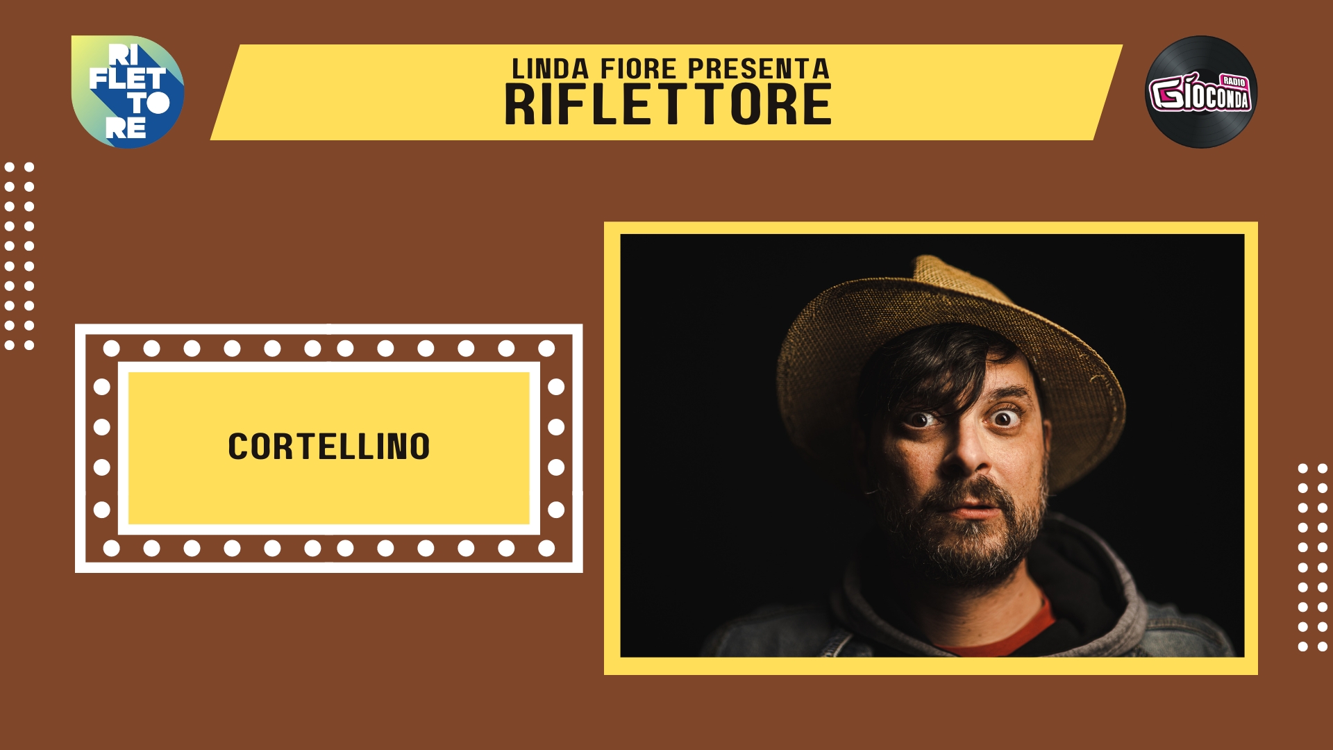 Il cantautore Cortellino, all’anagrafe Enrico Cortellino, è l''ospite della nuova puntata di "Riflettore", in onda venerdì 20 gennaio alle 14.30 (replica ore 20.30).