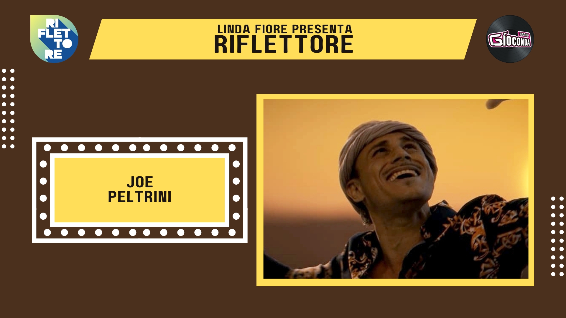 Joe Peltrini, cantautore di origini partenopee e udinese d’adozione, è l''ospite della nuova puntata di "Riflettore", in onda venerdì 17 febbraio alle 14.30 (replica ore 20.30).