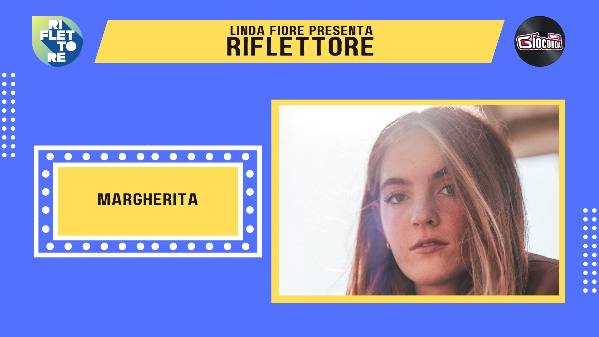 La cantautrice Margherita è l''ospite della nuova puntata di "Riflettore", in onda venerdì 10 marzo alle 14.30 (replica ore 20.30).