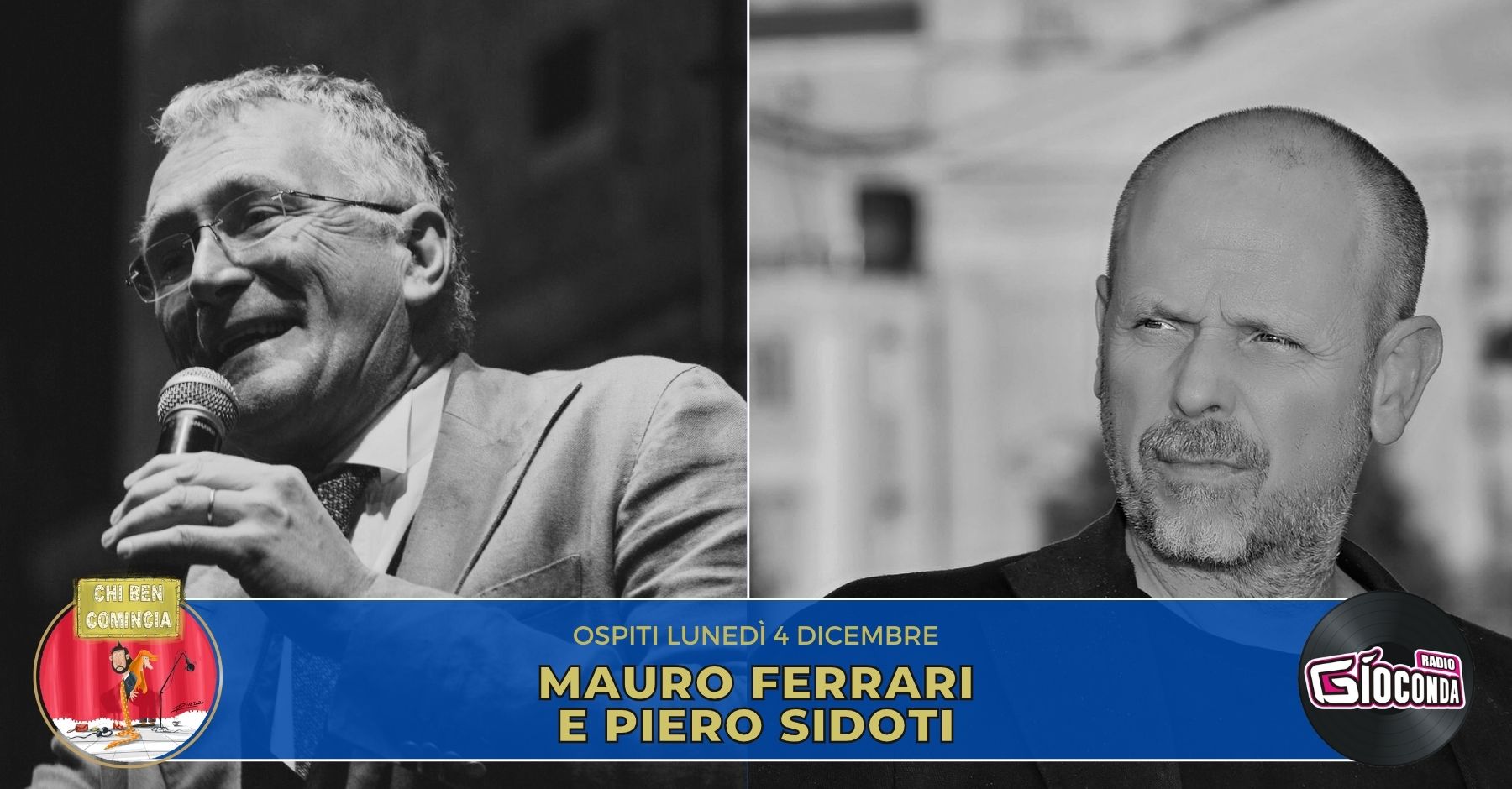 Lo scienziato Mauro Ferrari e il cantautore Piero Sidoti sono gli ospiti della nuova puntata di “Chi ben comincia” in onda lunedì 4 dicembre alle 18.00.