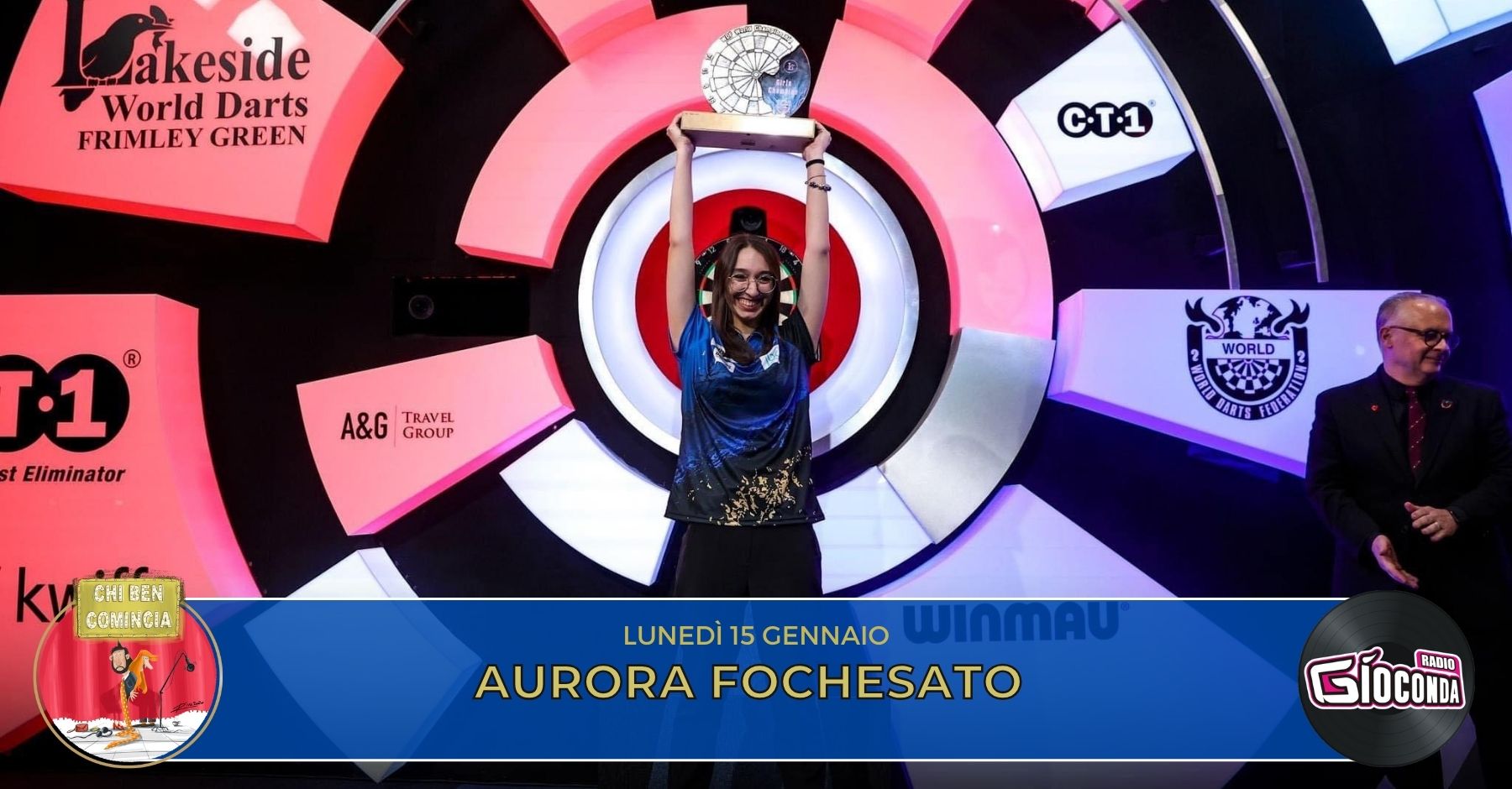 Aurora Fochesato, campionessa del mondo di freccette under 18 al "Wdf Girls World", è l'ospite della nuova puntata di “Chi ben comincia” in onda lunedì 15 gennaio alle 18.00.