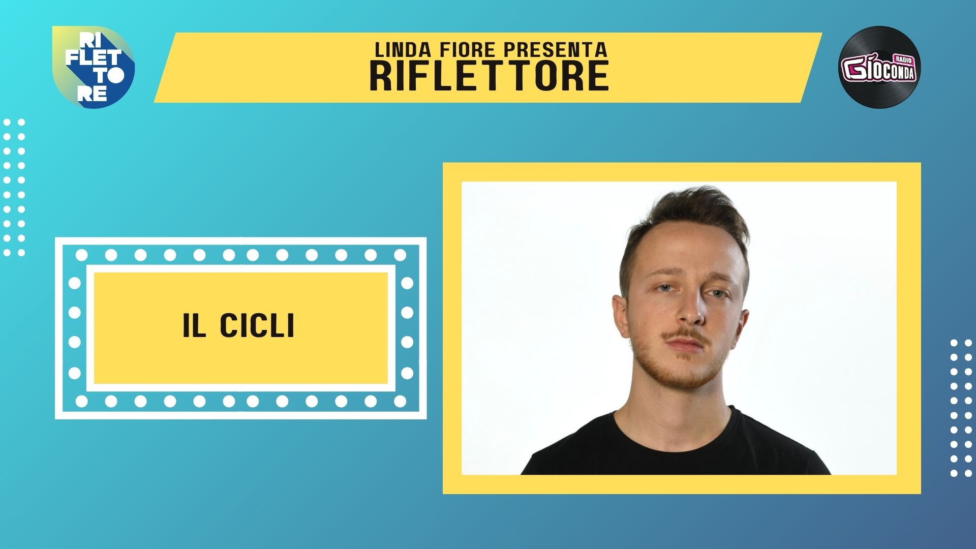 Il cantautore Il Cicli. all'anagrafe Luca Nobile, è l'ospite della puntata di venerdì 17 gennaio di “Riflettore”, lo spazio di Radio Gioconda dedicato alla musica che nasce in Friuli-Venezia Giulia.