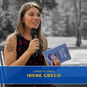 La scrittrice friulana Irene Greco. è l'ospite della nuova puntata di “Chi ben comincia” in onda lunedì 15 aprile alle 18.00.