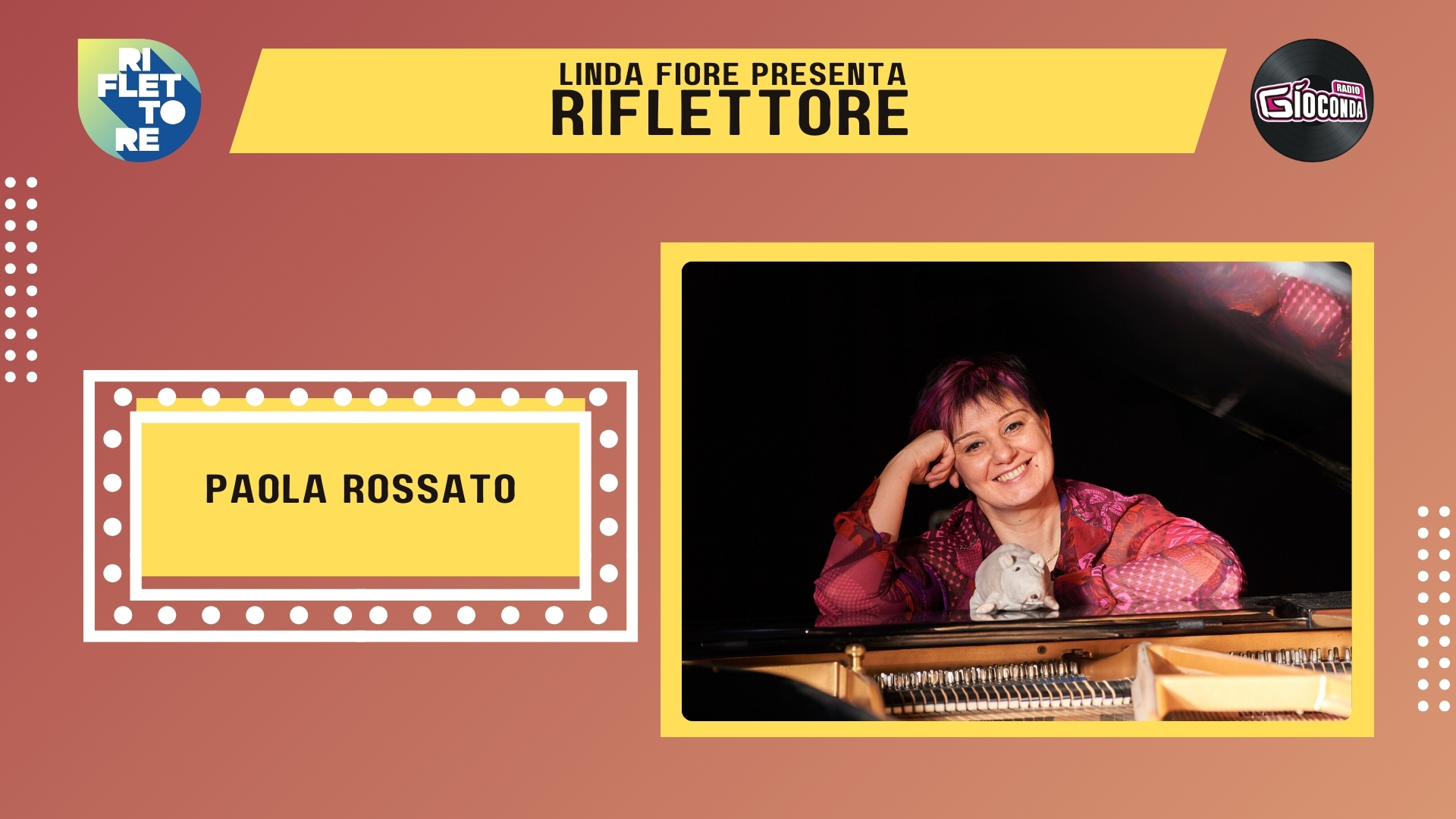 La cantautrice Paola Rossato è l'ospite della nuova puntata di “Riflettore” in onda venerdì 12 aprile alle 14.30 (replica ore 20.30).