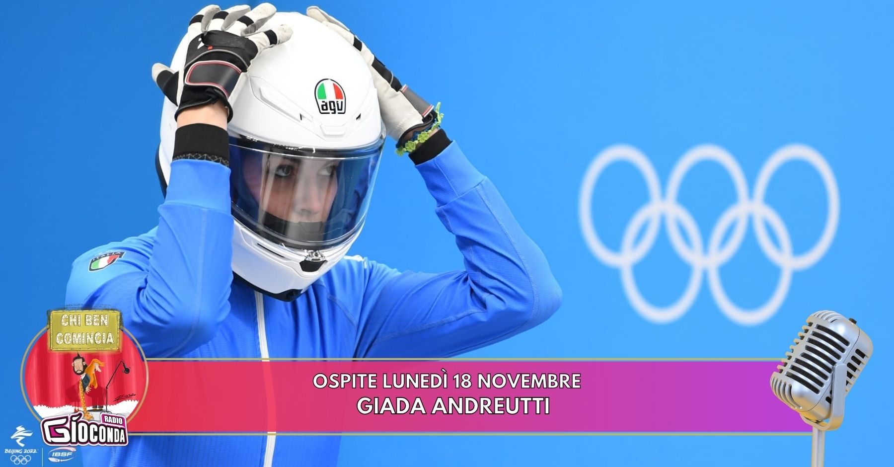 La campionessa europea di Monobob Giada Andreutti è l’ospite della puntata del 18 novembre di “Chi ben comincia”, in onda su Radio Gioconda dalle 18.00.