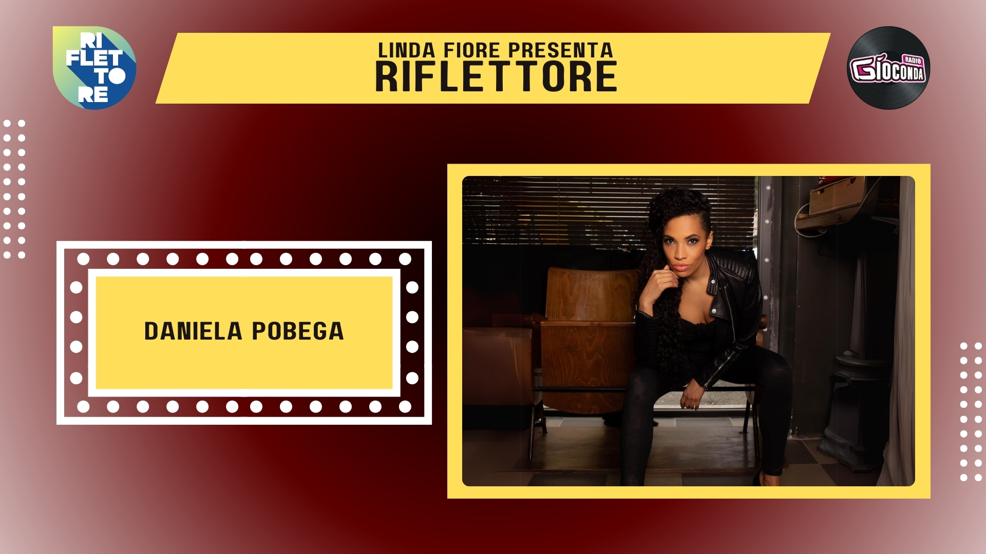 La cantante e performer Daniela Pobega è la protagonista della puntata di venerdì 18 aprile di “Riflettore”, in onda alle 14.30 (replica alle 20.30).